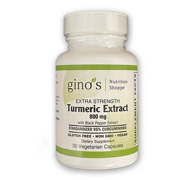 Gino's Nutrition Turmeric Extract 800 mg 30 Capsules